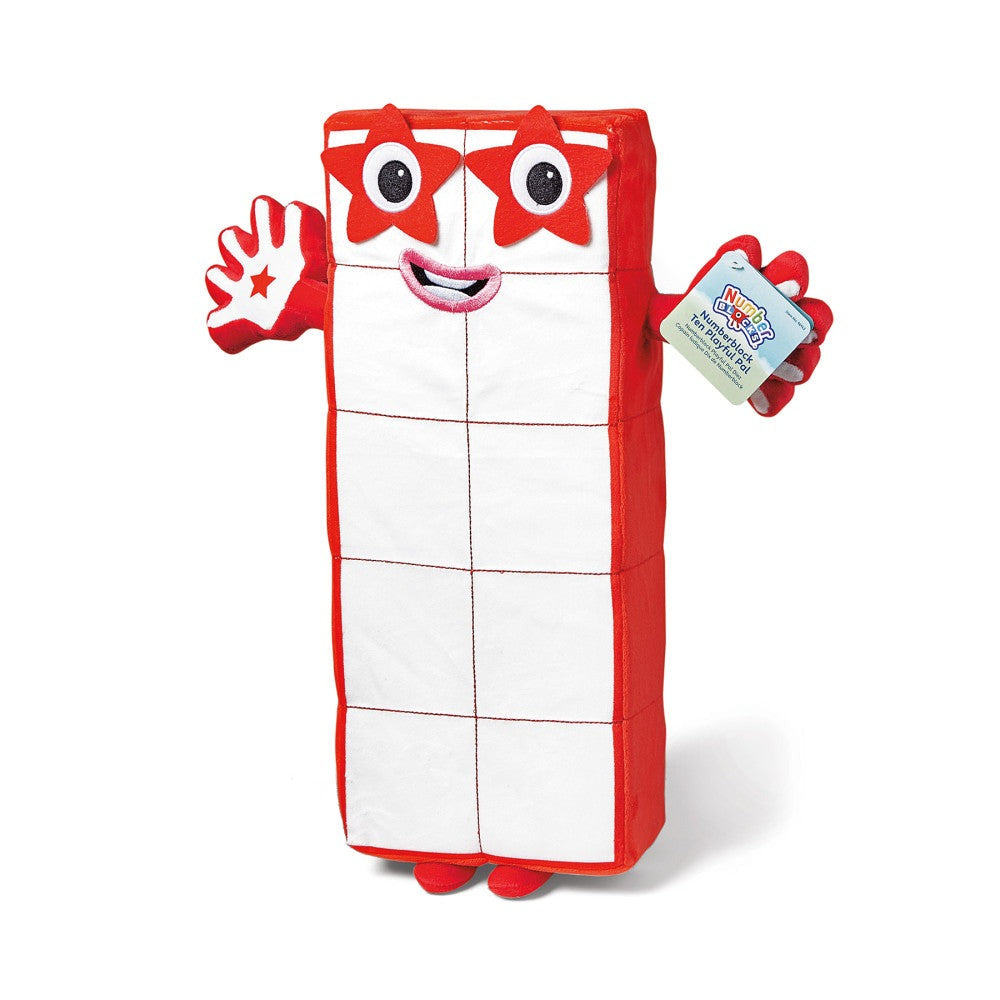 Hand2Mind Numberblocks Ten Playful Pal Plush Figure - Educational Toy