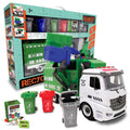 Crazy Truck City Recycler - 1:16 Scale Interactive Toy Recycling Truck