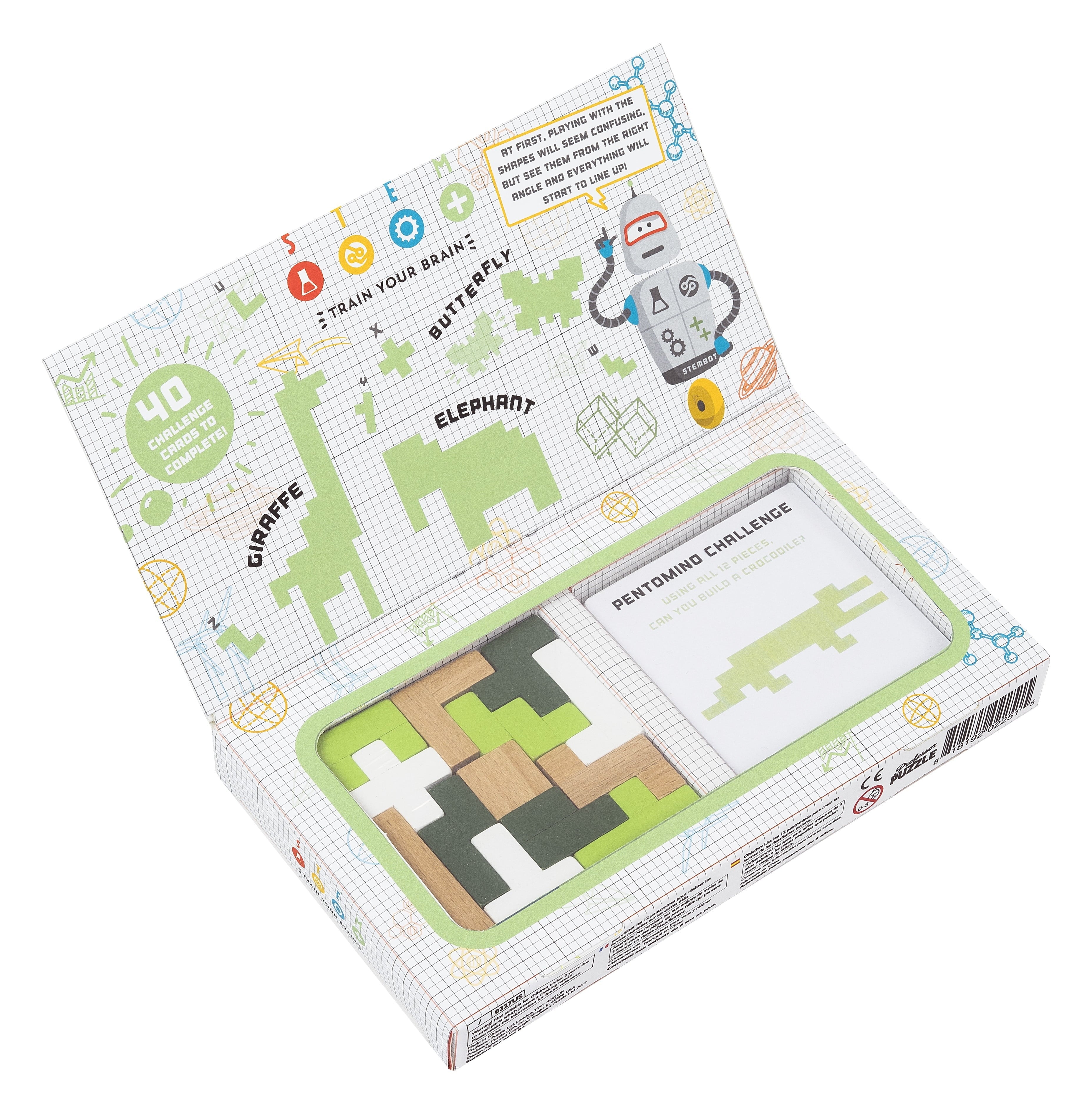 Stem S.T.E.M. Pentomino Puzzle Game - Dynamic Geometry Challenges