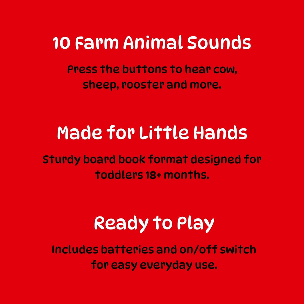 Book 'N' App Listen & Discover Sound Book - On The Farm, Interactive Farm Animal Sounds