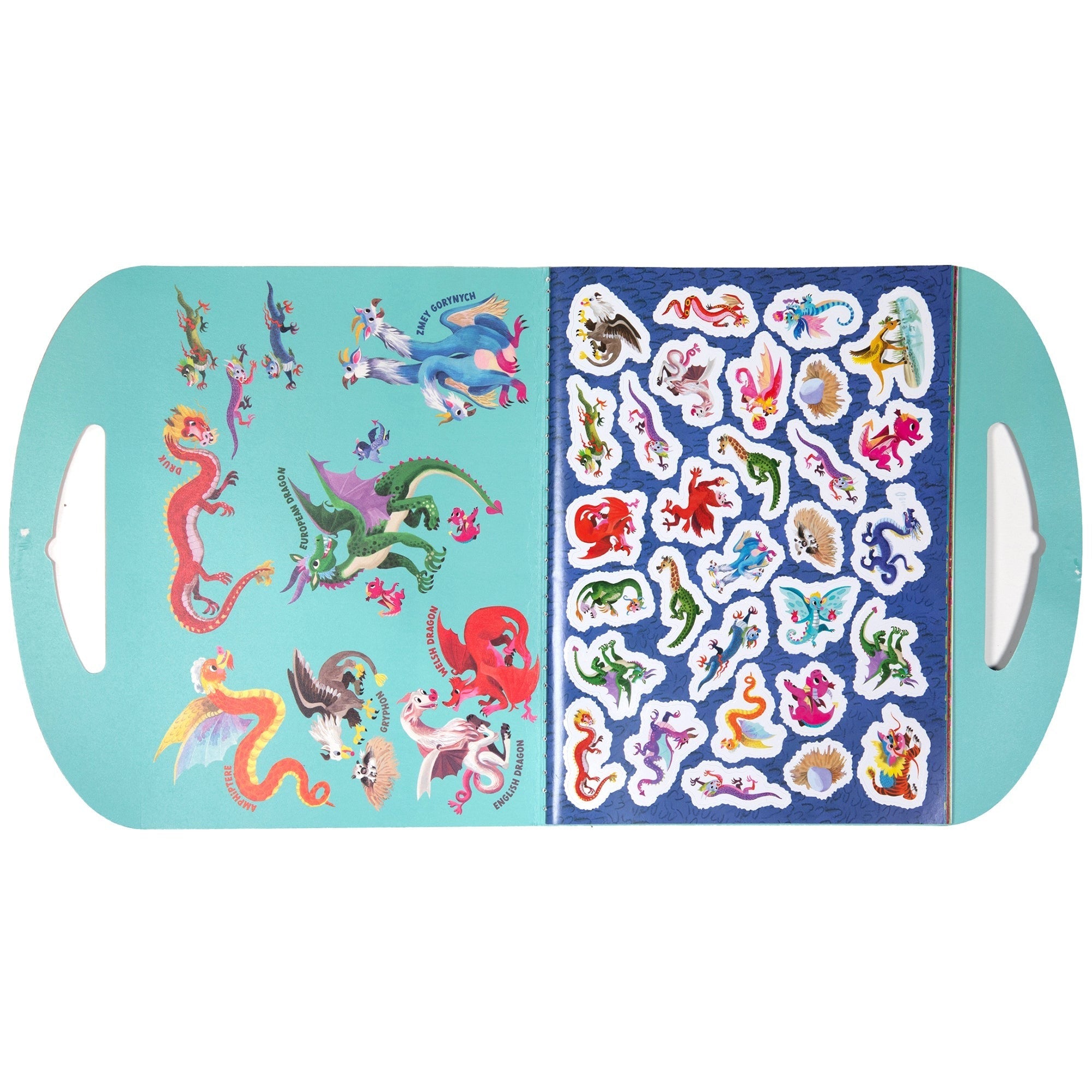 eeBoo Shiny Dragon Sticker Book With Over 200 Stickers