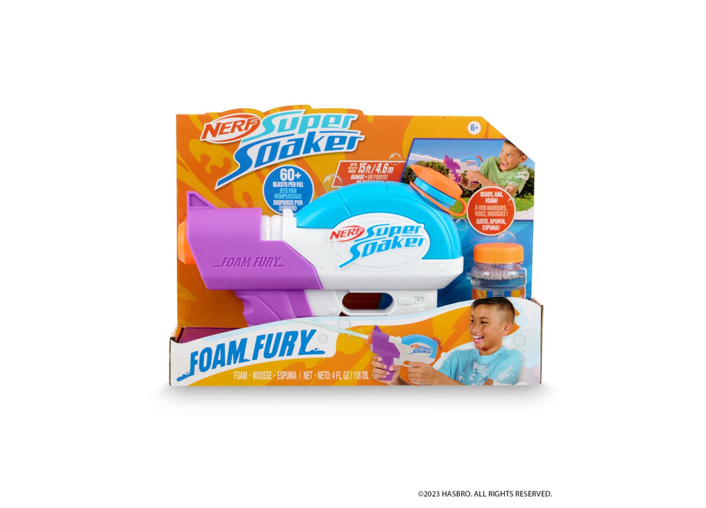 Nerf Super Soaker Foam Fury Blaster by WowWee - Ultimate Foam and Water Blaster