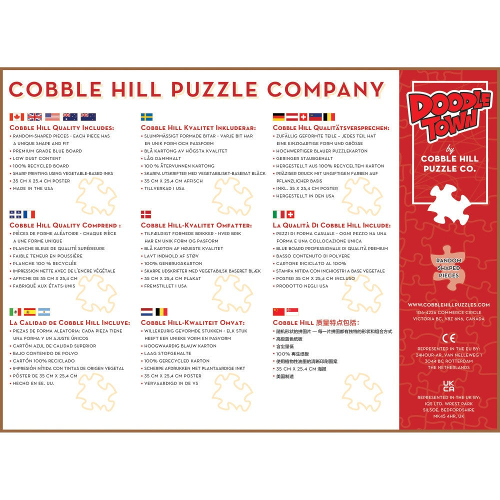 Cobble Hill DoodleTown: Thanksgiving Togetherness 1000 pc Puzzle