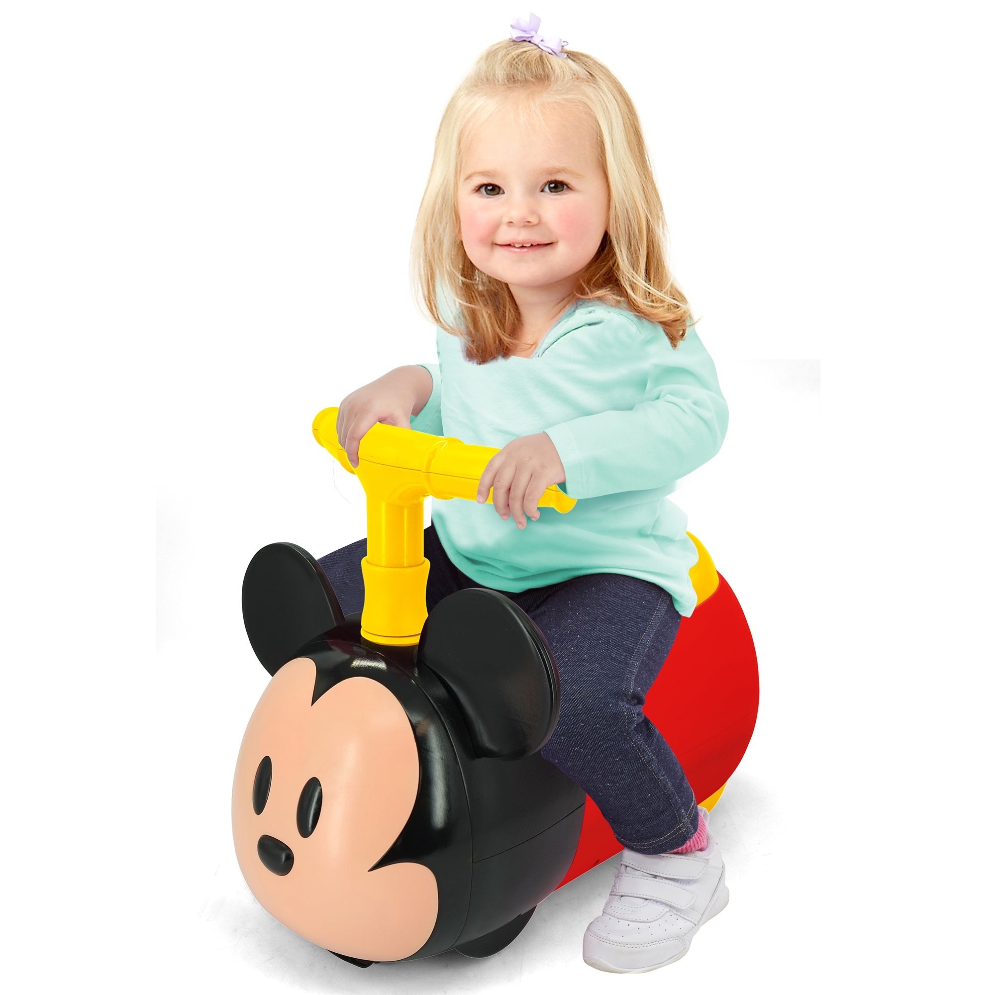 Kiddieland Mickey Mouse Zoom Zoom Ride-On With Lights & Sounds