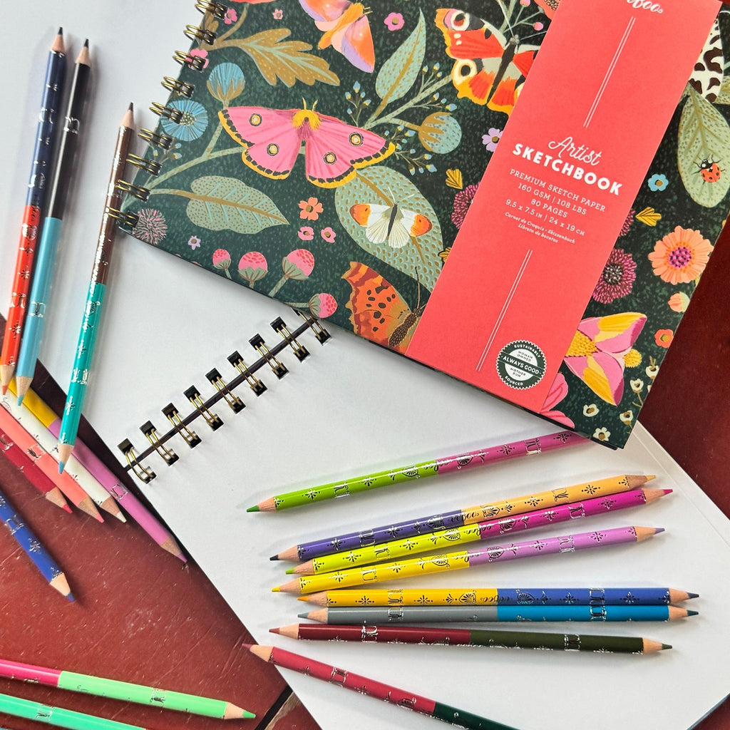 Piece&Love Victoria's Artist Sketchbook - Butterfly Floral