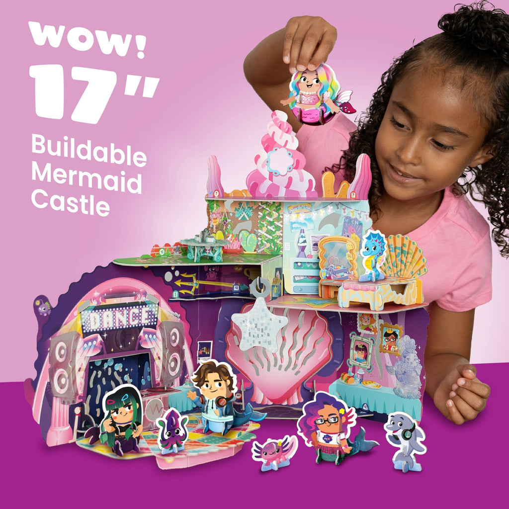 Coral Castle: Majestic Mermaids 17-Inch Buildable Playset With 8 Figures