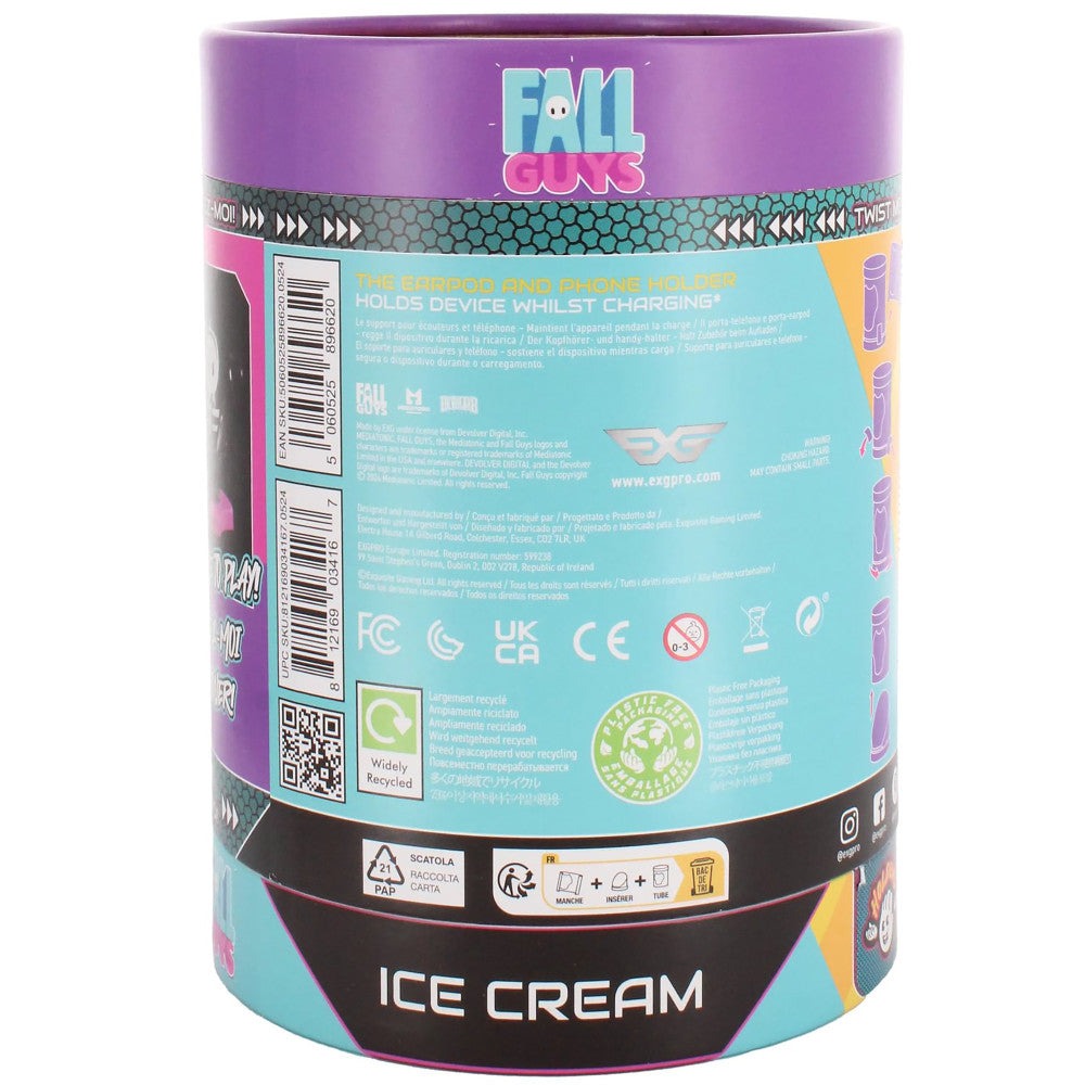 Exquisite Gaming: Fall Guys Ice Cream - Earbud & Phone Holder