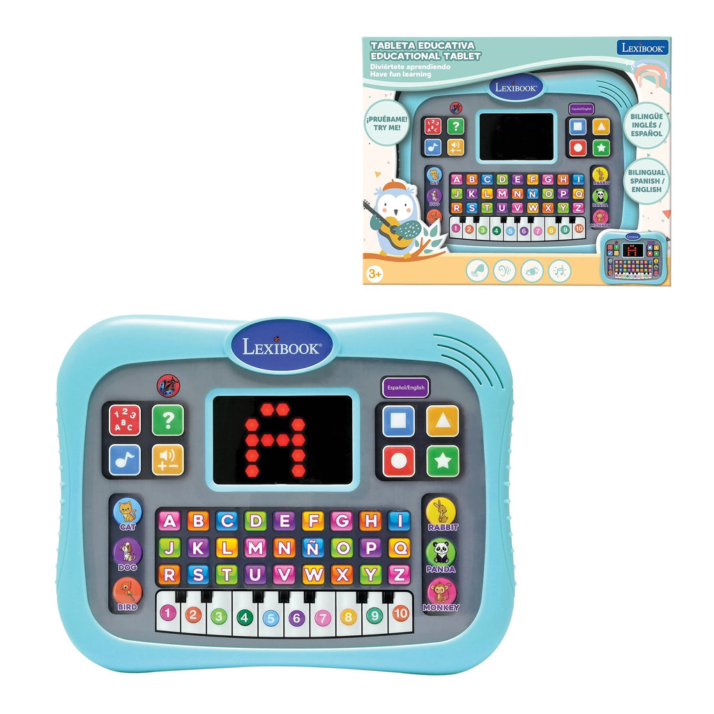LEXIBOOK ABC Bilingual Talking Educational Tablet - Touch Panel, LED Display, English/Spanish
