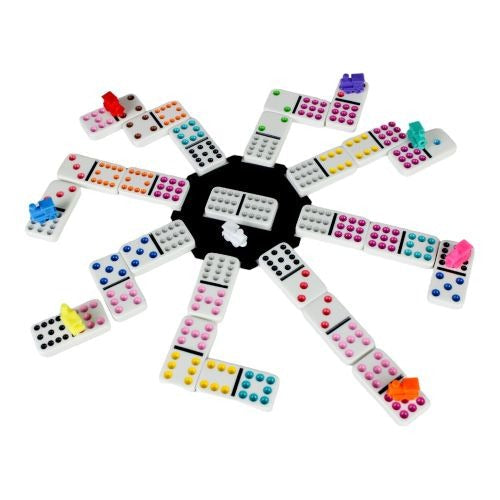 Mexican Train Dominoes Deluxe Set in Tin with Electronic Sounder