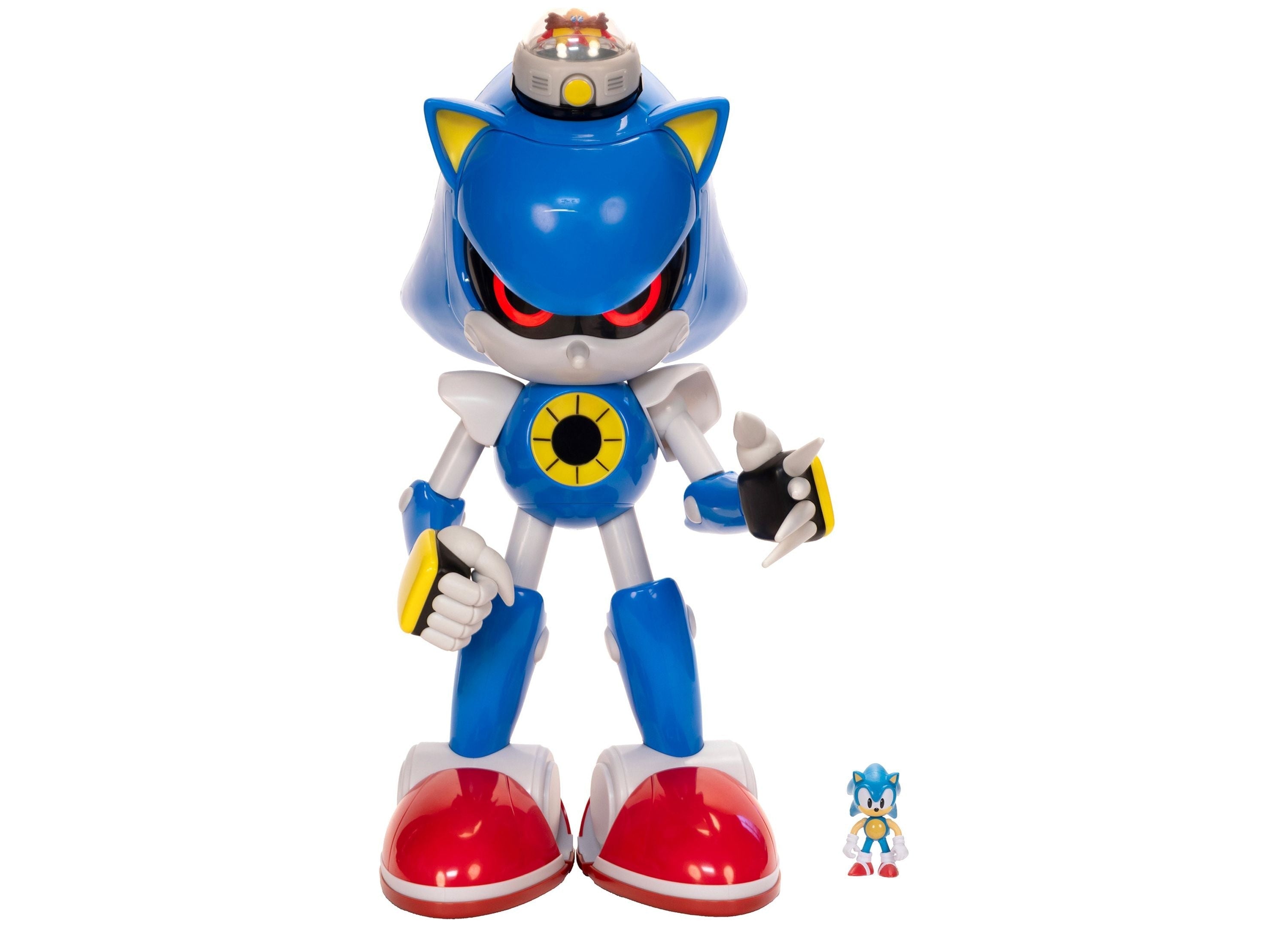 Sonic The Hedgehog 20-Inch Giant Metal Sonic Vs. Sonic Playset With Lights And Sounds