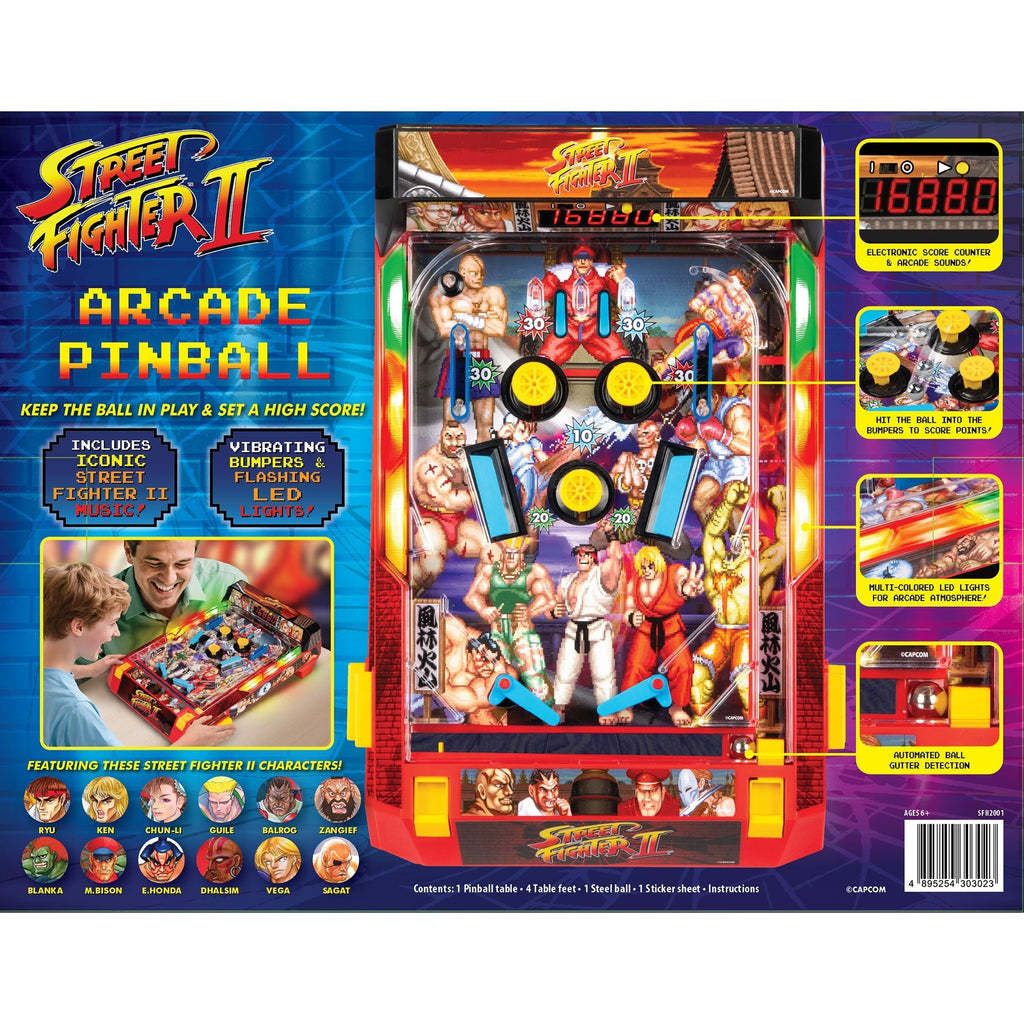Street Fighter II Tabletop Pinball Arcade Game