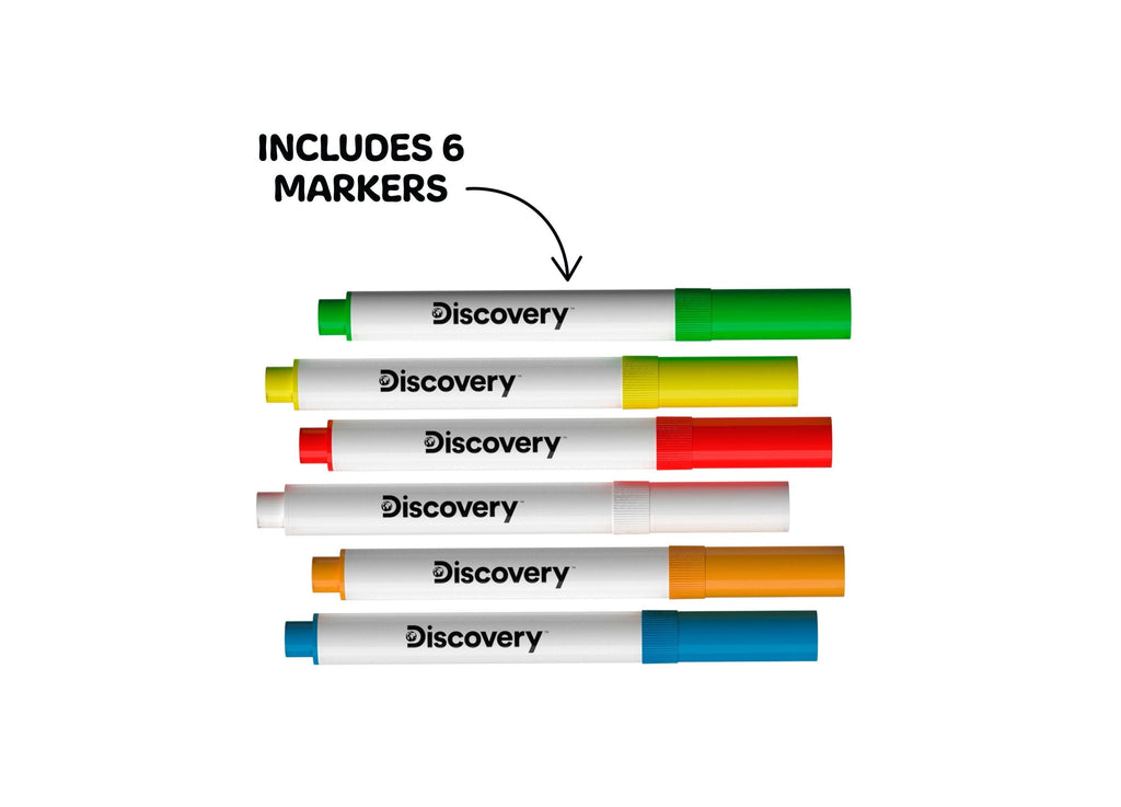 Discovery Kids Deluxe Light Designer 6-in-1 Art Board Drawing Kit