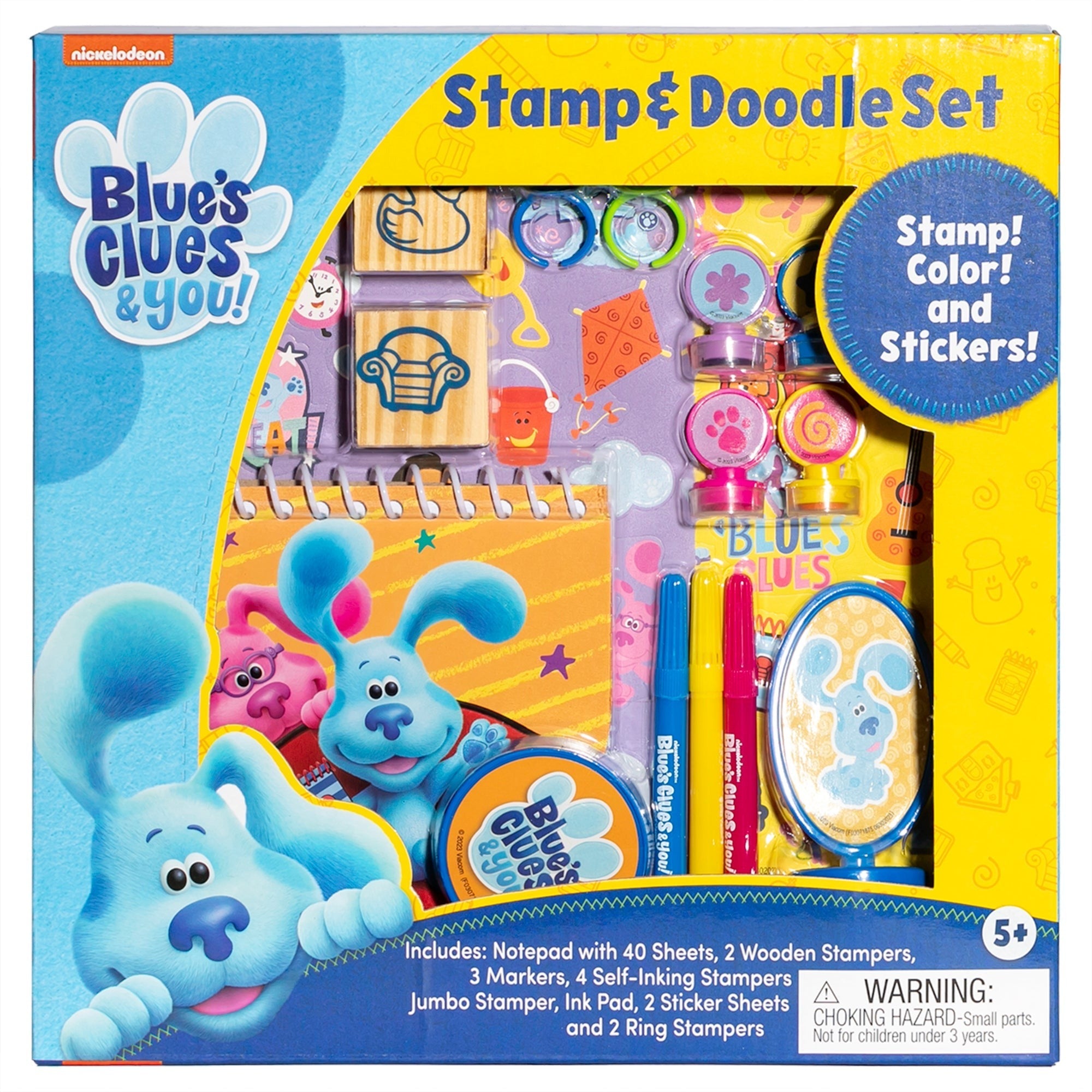 Blue's Clues Stamp & Doodle Creative Set With Notebook