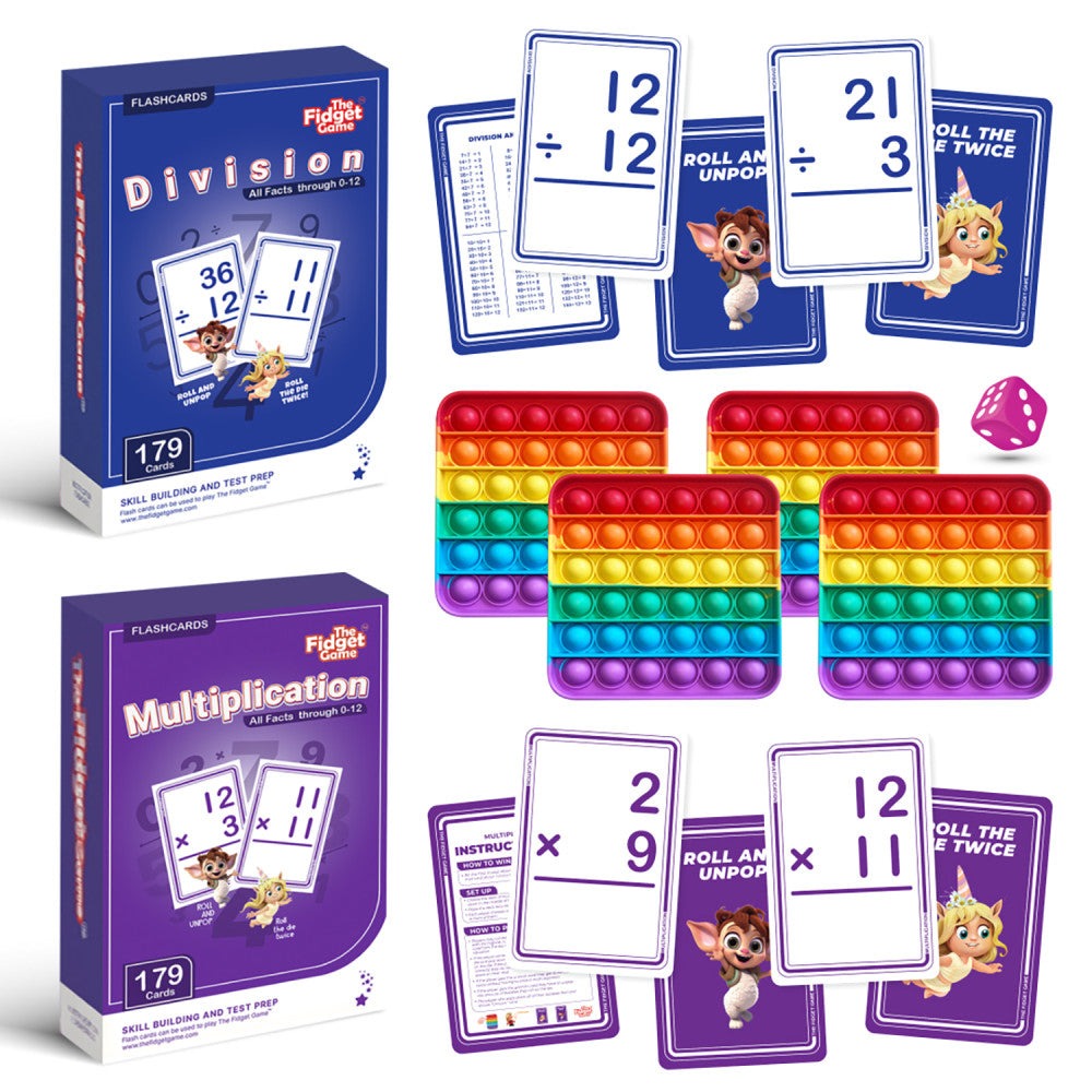 Fidget Game Math Bundle - Multiplication & Division Magic
