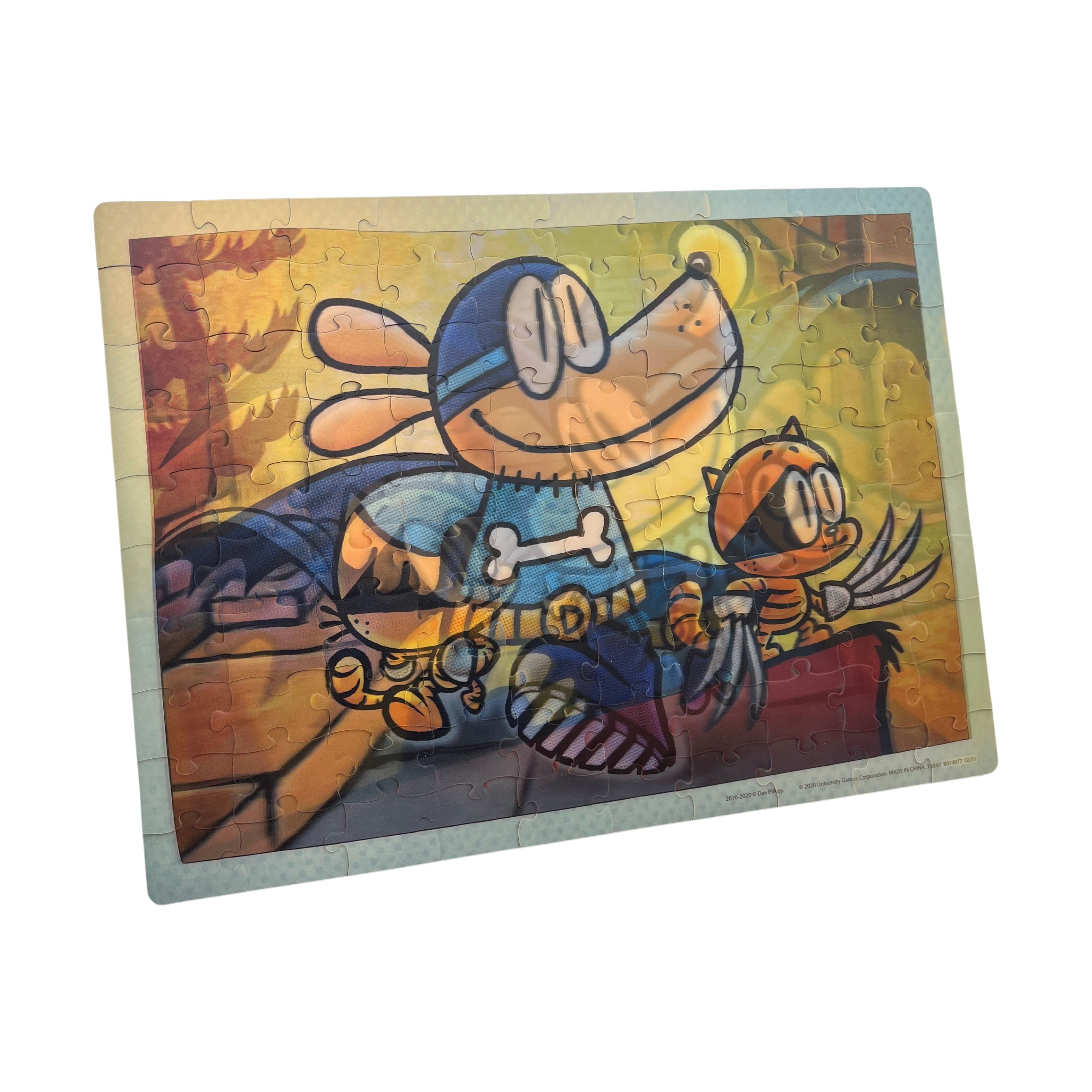 Dog Man Adventures Lenticular Jigsaw Puzzle 100 Pieces