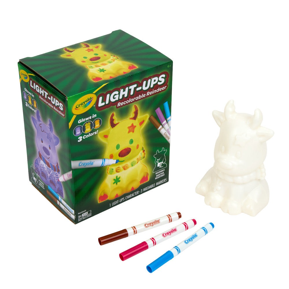 Crayola Light-Up Reindeer Creative Coloring Kit - Multicolor
