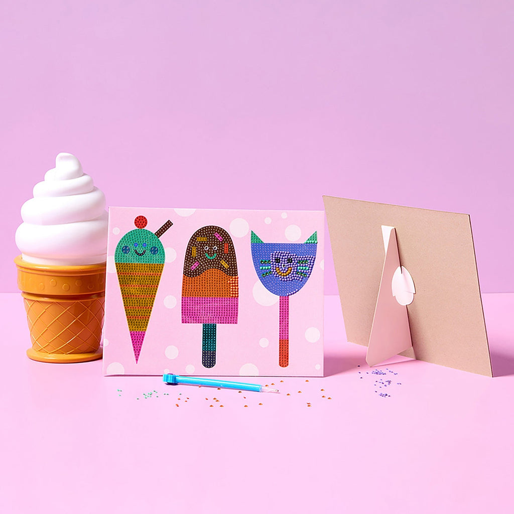 Journey Of Something Sparkle Art Ice Cream Crystal Craft Kit - Over 2,000 Pieces