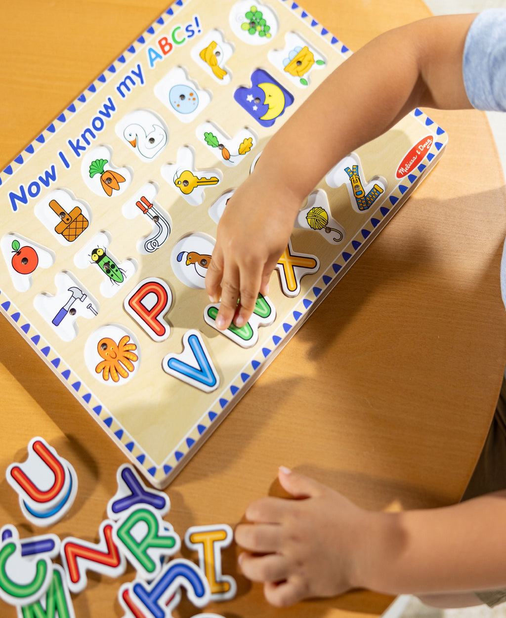 Melissa & Doug Alphabet Sound Puzzle - 26-Piece Brightly Colored Wooden Set