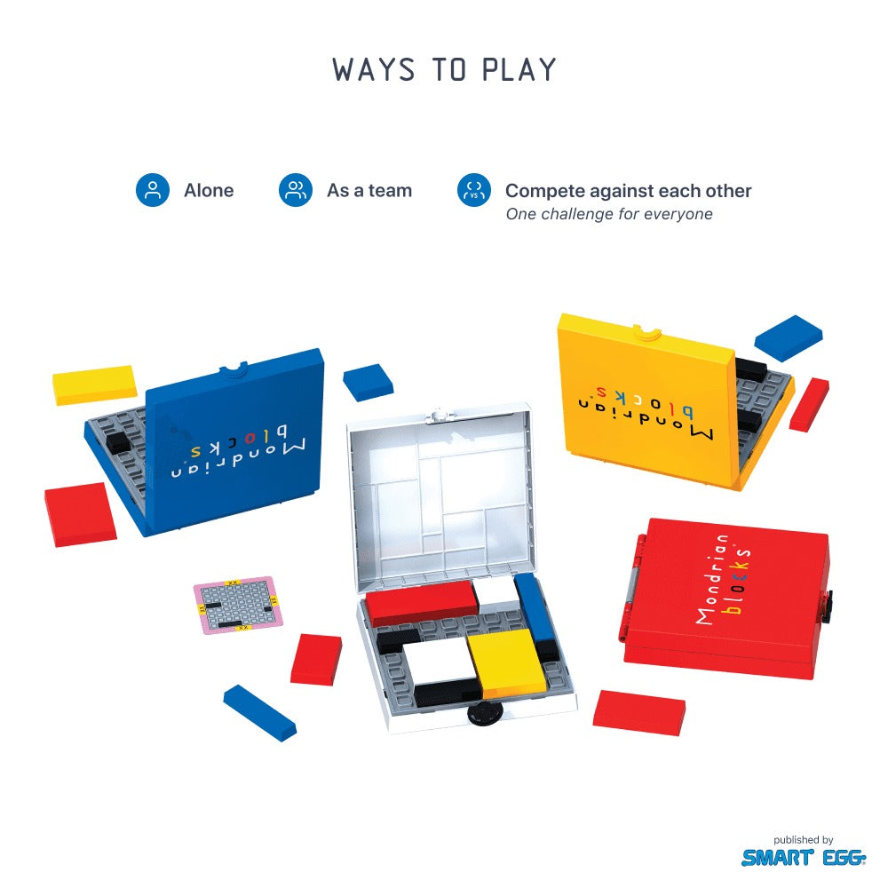 Mondrian Blocks Yellow Edition - 88 Challenge Logic Puzzle Game