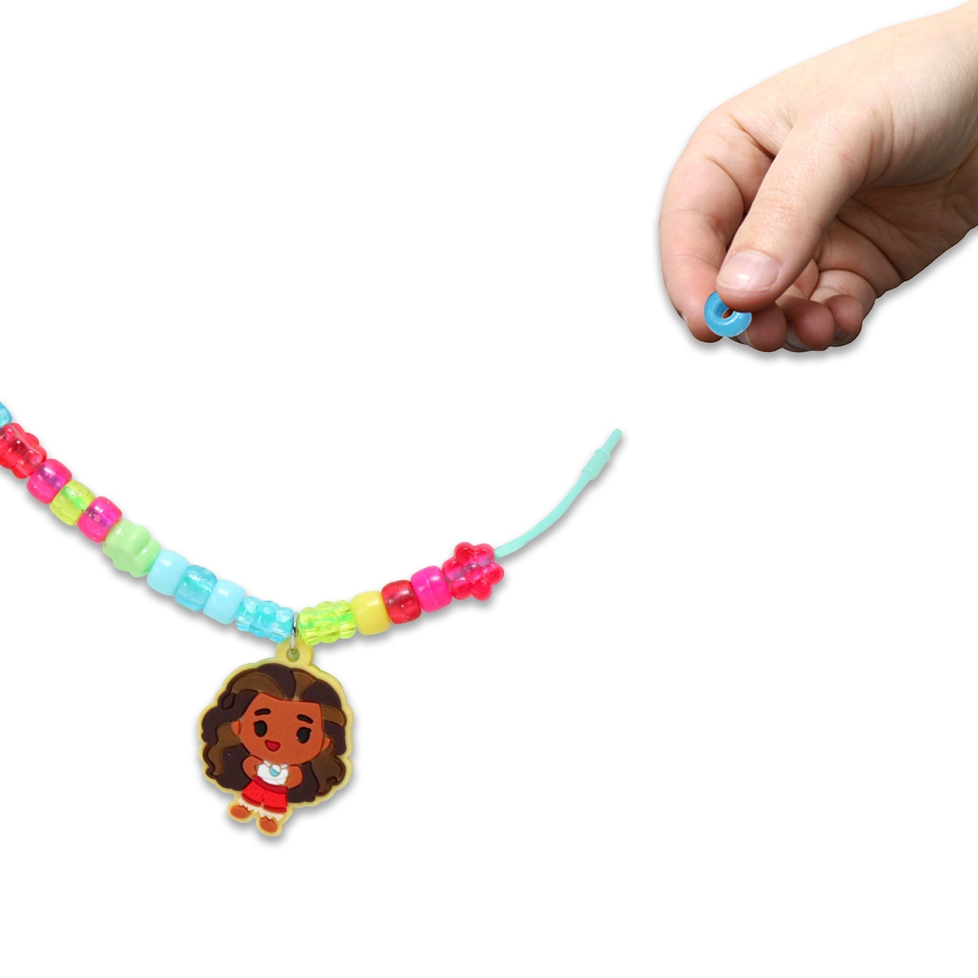 Disney Moana 2 Necklace Activity Set With 5 Charms And 150 Beads