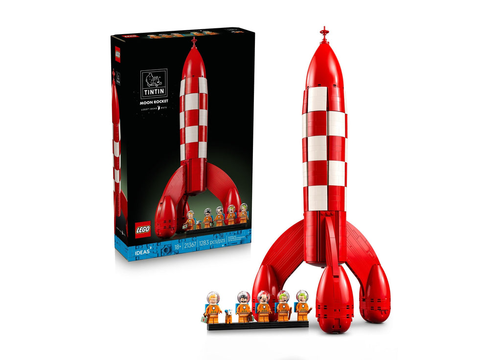 LEGO Ideas Tintin Moon Rocket Building Set - 1,283 Pieces
