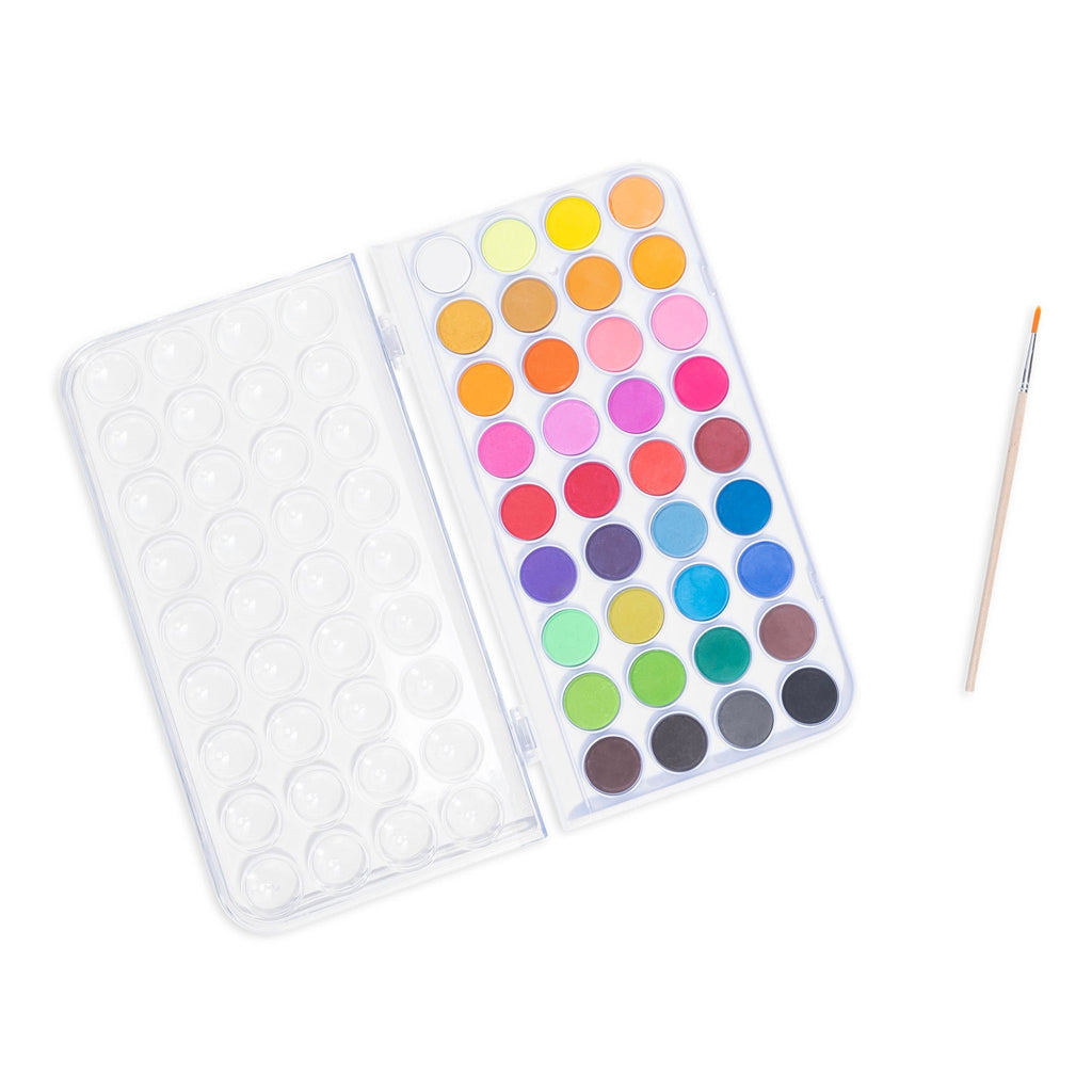 Brea Reese Essential Watercolor Paint Set - 36 Colors With Brush