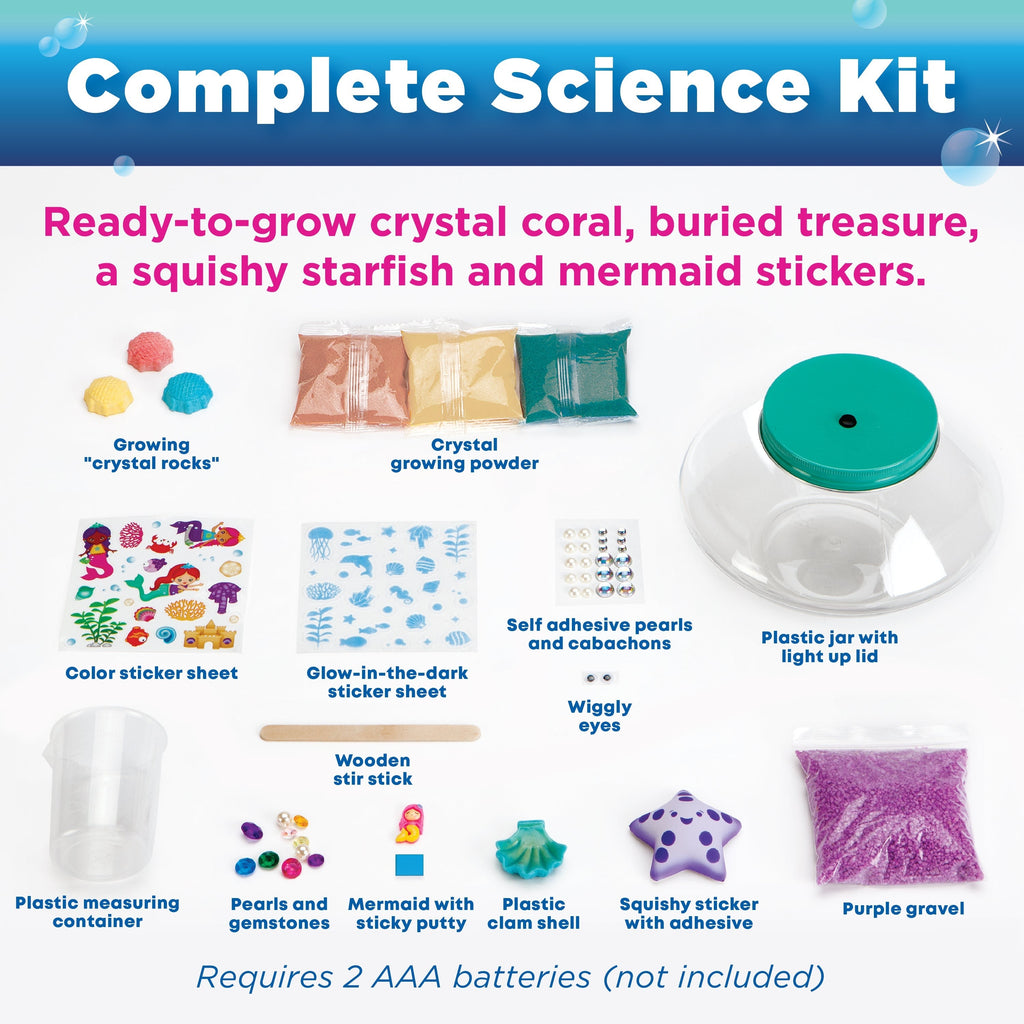 Creativity for Kids Crystal Mermaid Terrarium - Grow Your Own Crystals