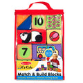 Melissa & Doug Match & Build Soft Blocks ‚Äì 14-Piece Set