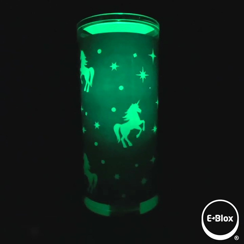 E-Blox Power Blox Unicorn Glowing Night Light - STEM Toy for Kids Ages 5+