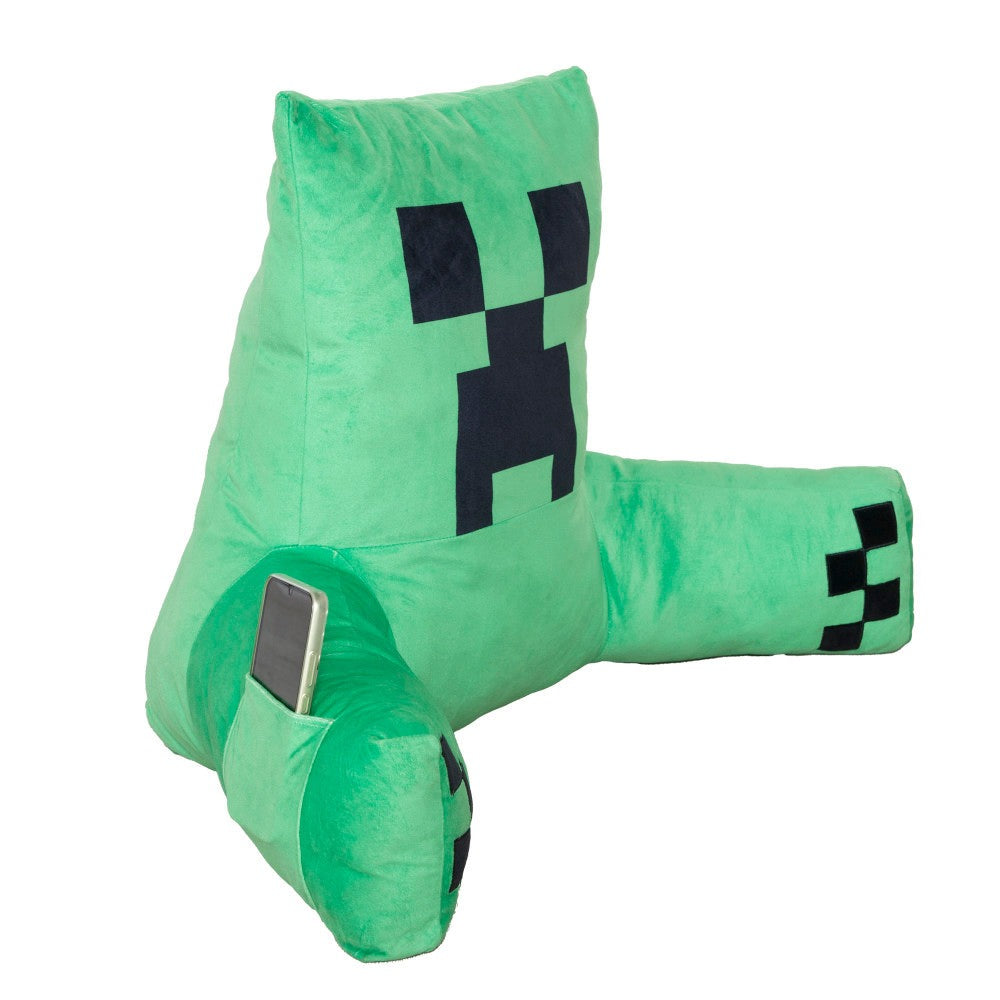 Minecraft Creeper Character Lounge Relax Pillow with Armrests
