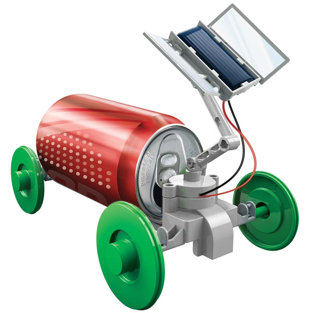 4M Green Science Solar Rover DIY Recycled Can Vehicle Building Kit, STEAM Project
