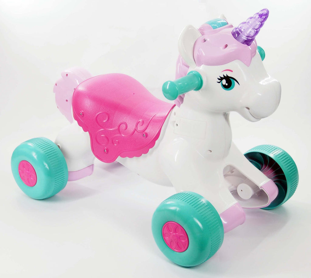 Kiddieland Light N Sounds Magical Ride-on Unicorn - Enchanting Playmate