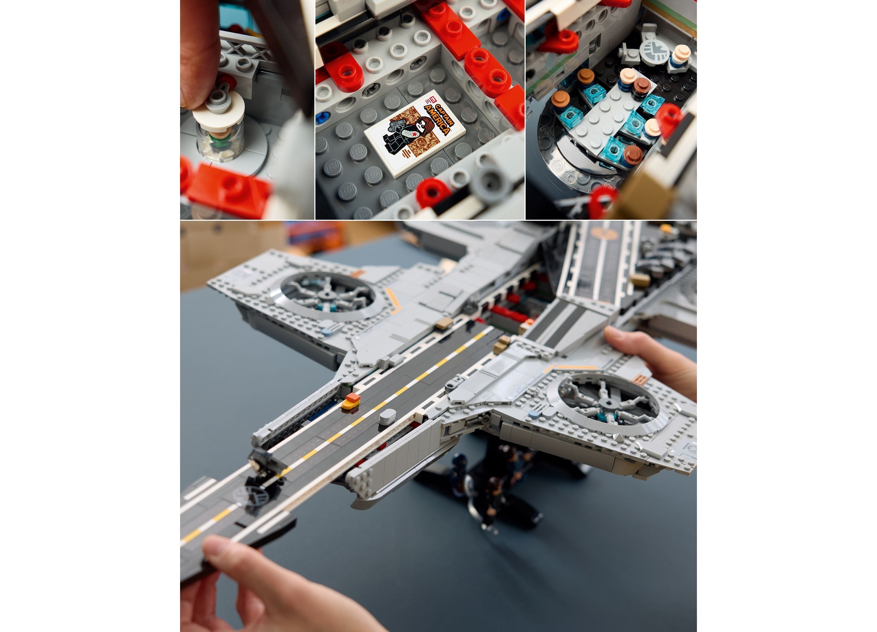 LEGO Marvel S.H.I.E.L.D. Helicarrier Building Set, 3,057 Pieces