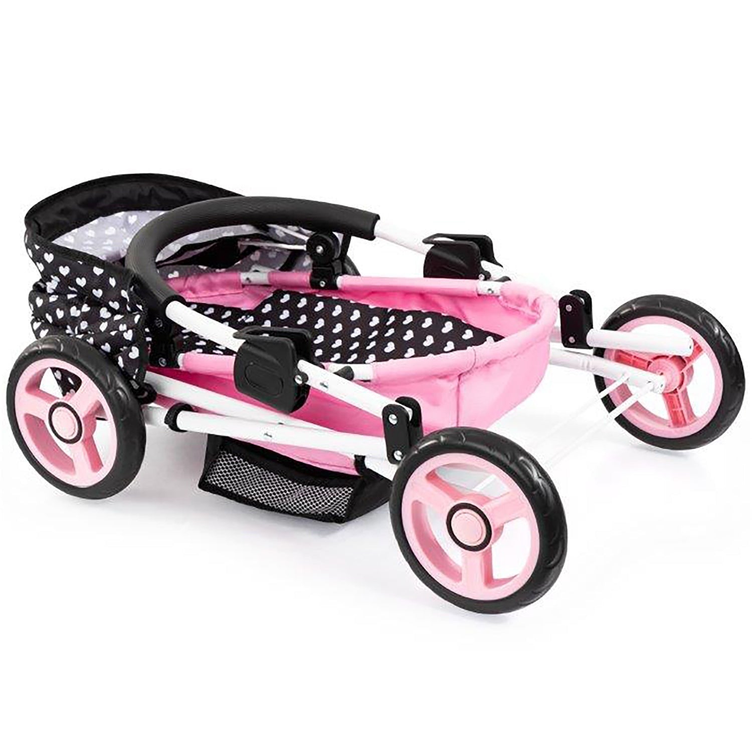 Bayer Design Cosy Doll Pram With Foldable Design And Accessories For Dolls Up To 20 Inches