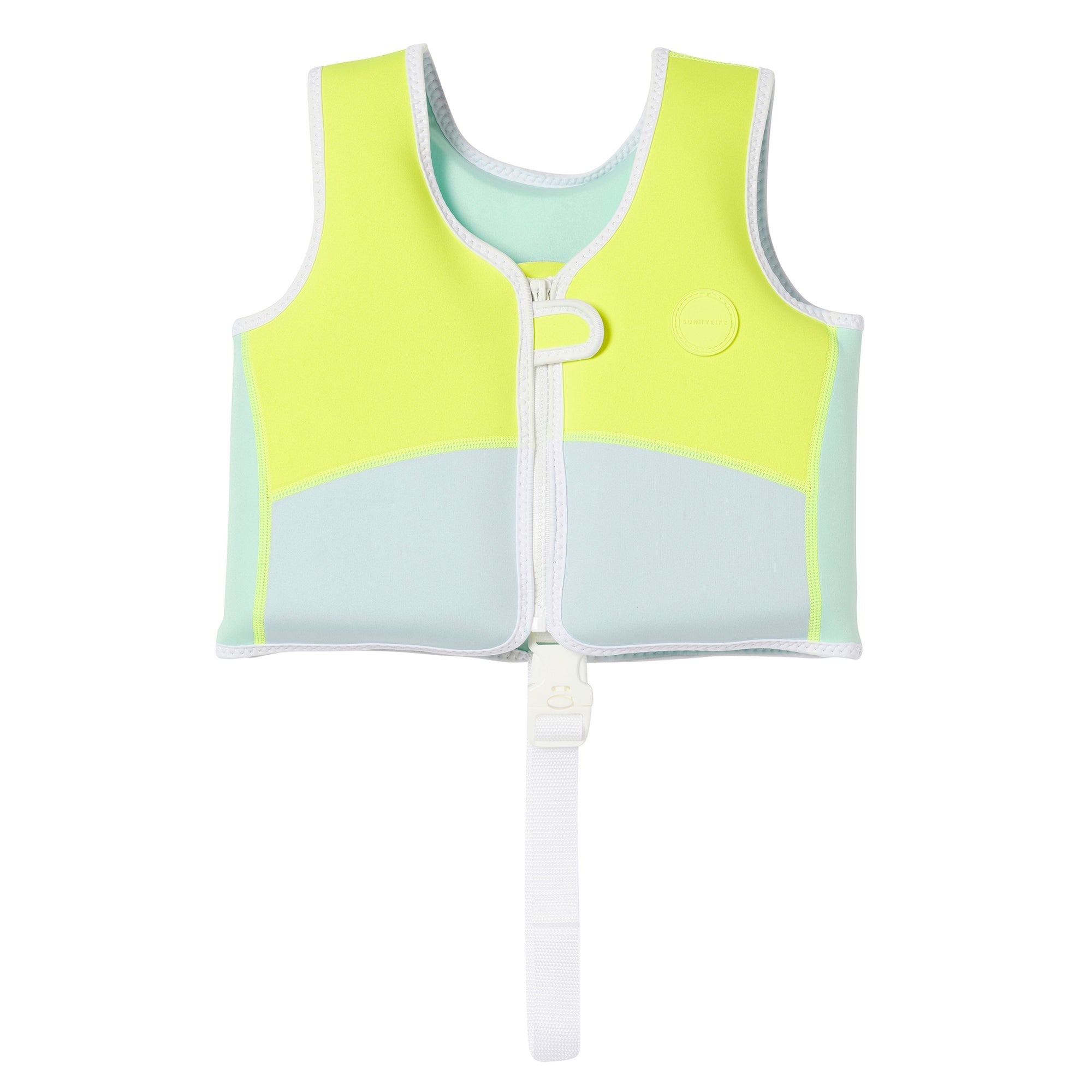 Sunnylife Kids Swim Vest Salty the Shark, Neon Yellow, Ages 2-3