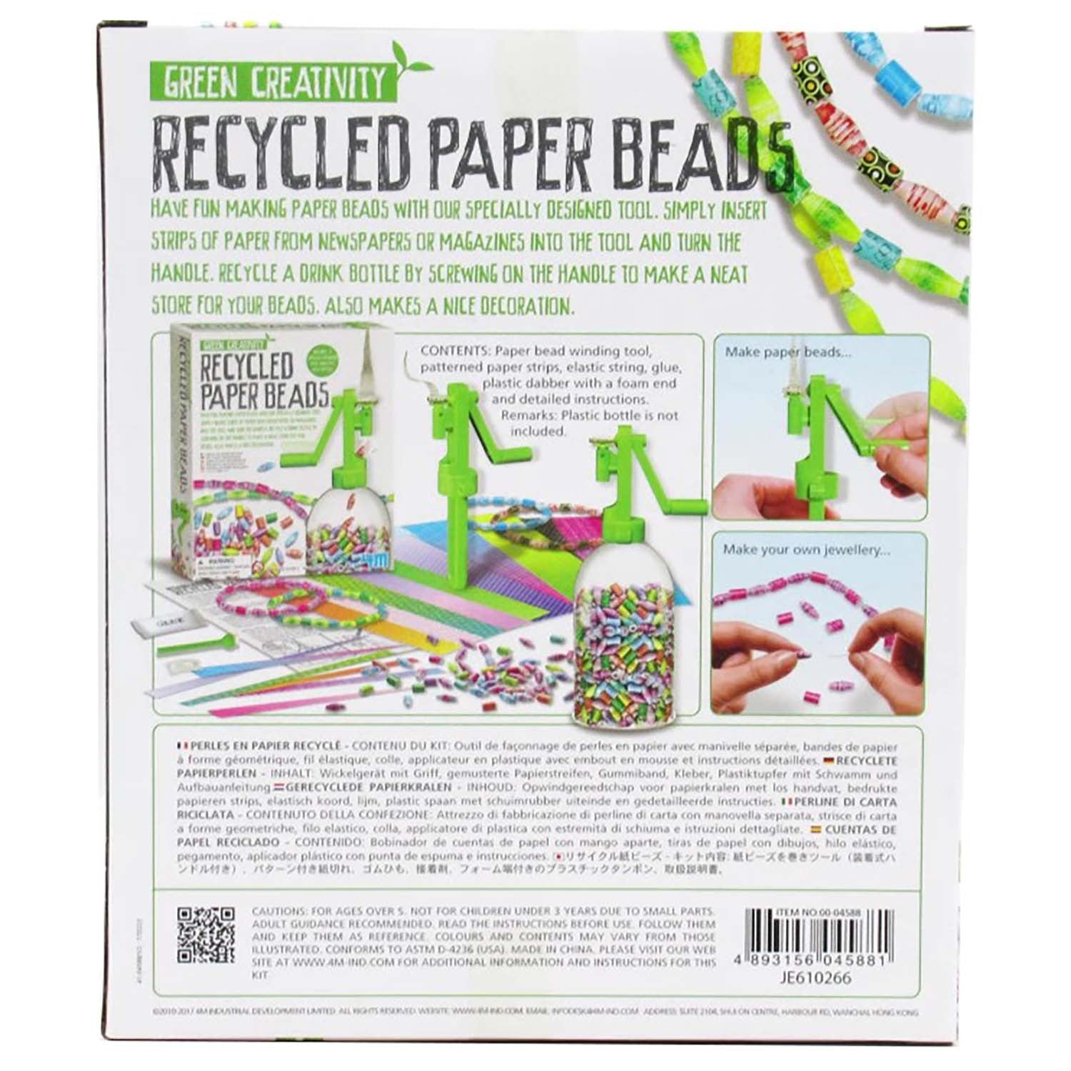 Green Creativity Eco-Friendly Recycled Paper Beads Kit