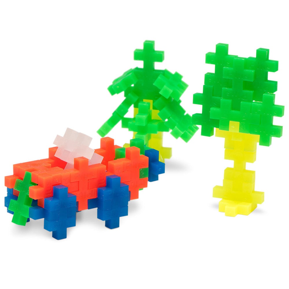 Plus-Plus Super Tube - 500-Piece Neon Mix Building Set - Ages 5+