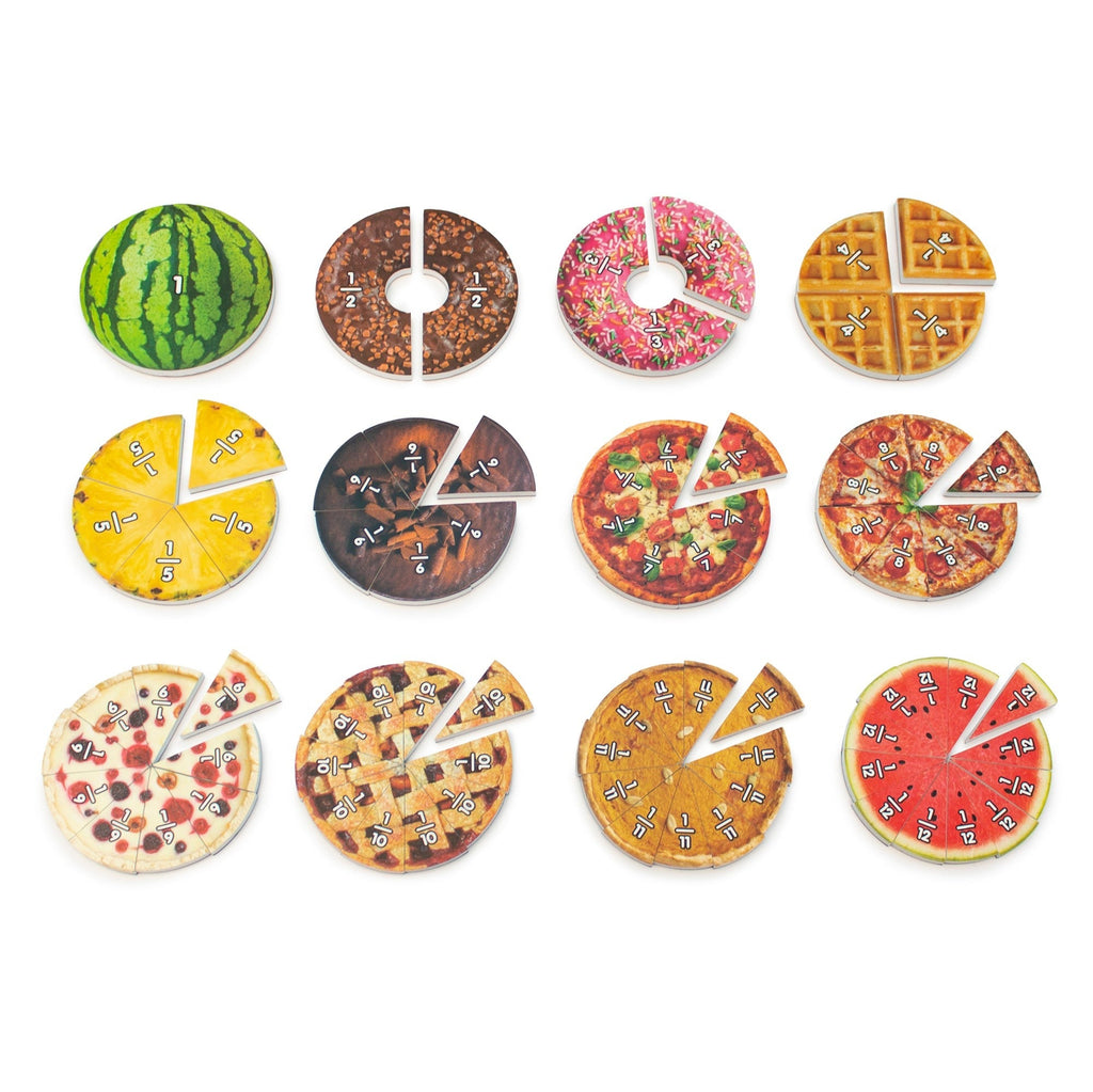 Junior Learning Food Fractions Educational Learning Set