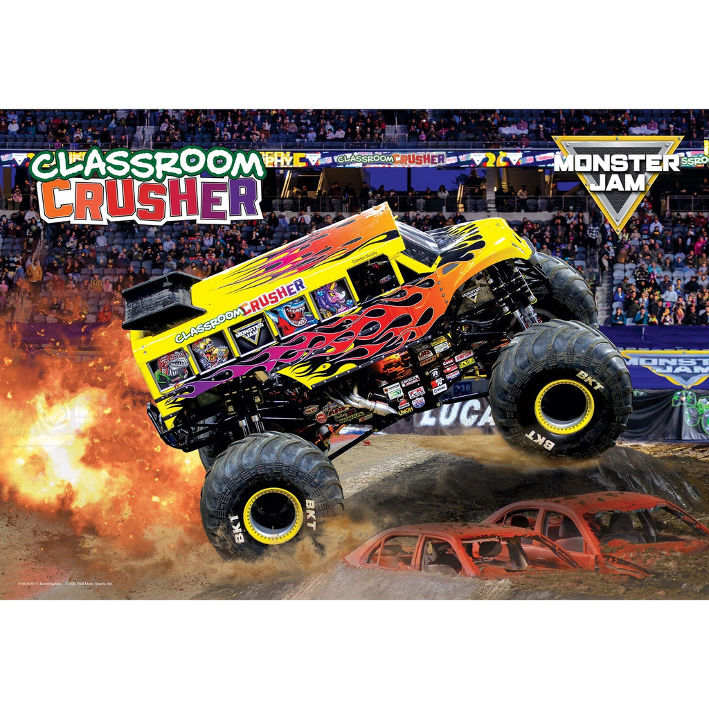 Eurographics Monster Jam Classroom Crusher 100-Piece Puzzle & Lunch Bag