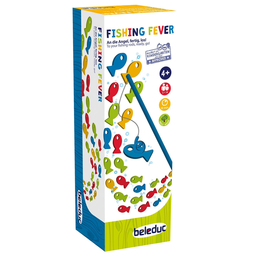 Beleduc Fishing Fever Colorful Wooden Fishing Game