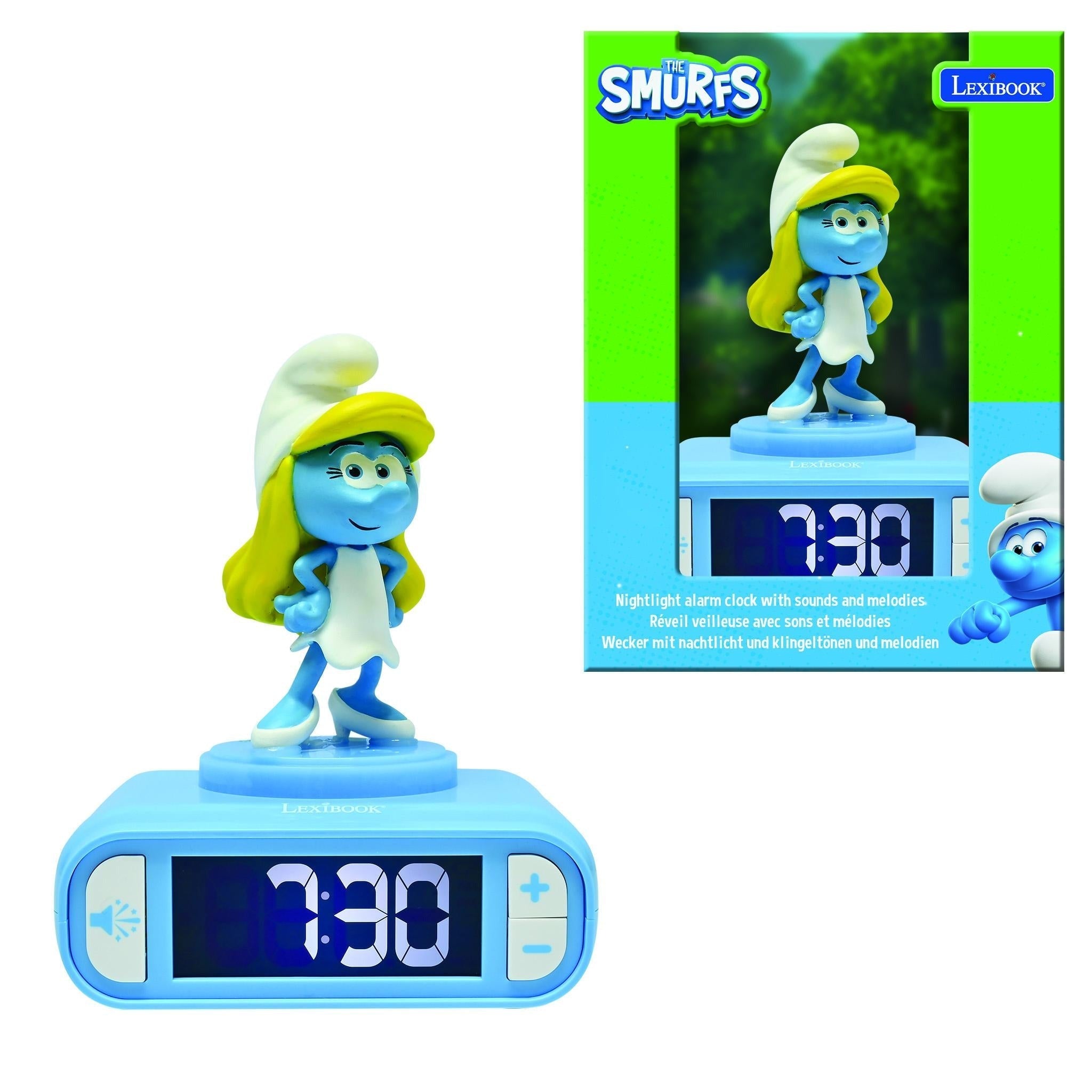 Smurfette Interactive Nightlight & Alarm Clock - Smurf Village Melodies