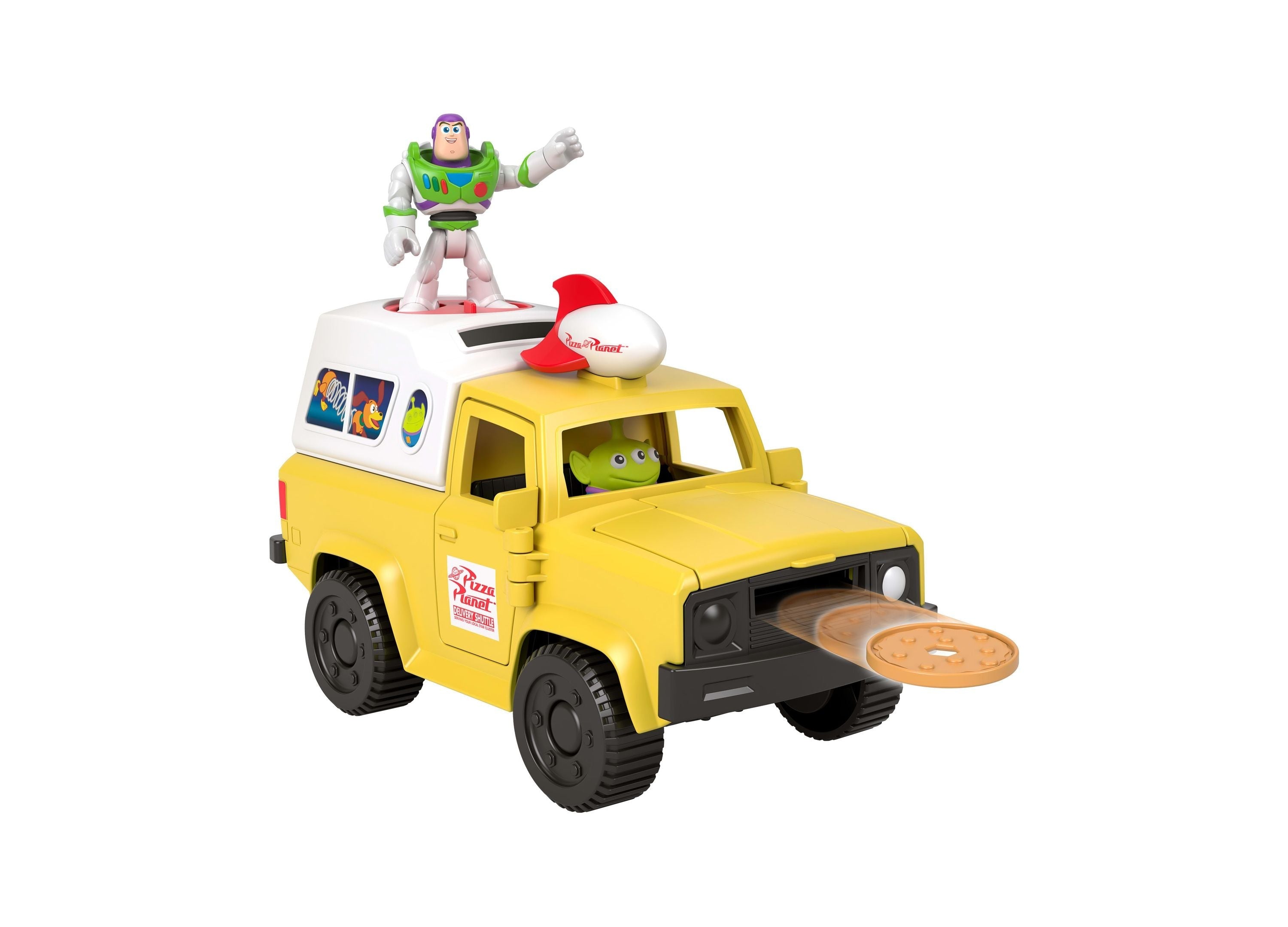 Imaginext Toy Story Pizza Planet Truck with Buzz Lightyear and Alien Figures