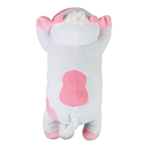 Snoozimals 20-inch Plush Pink Cow - Super Soft and Huggable