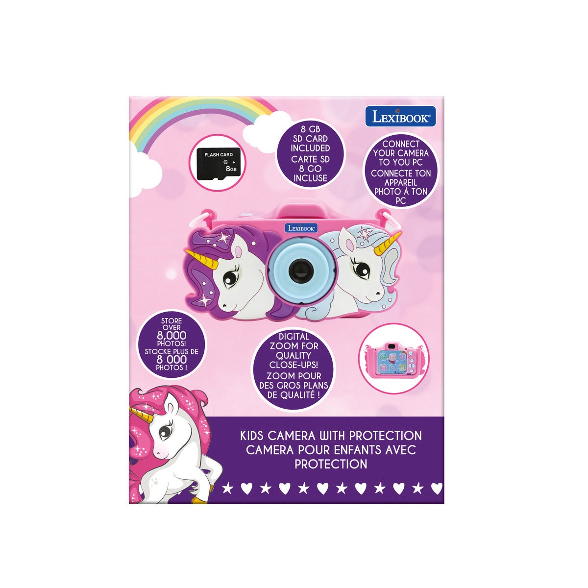 LEXIBOOK Kids Camera with Unicorn protection