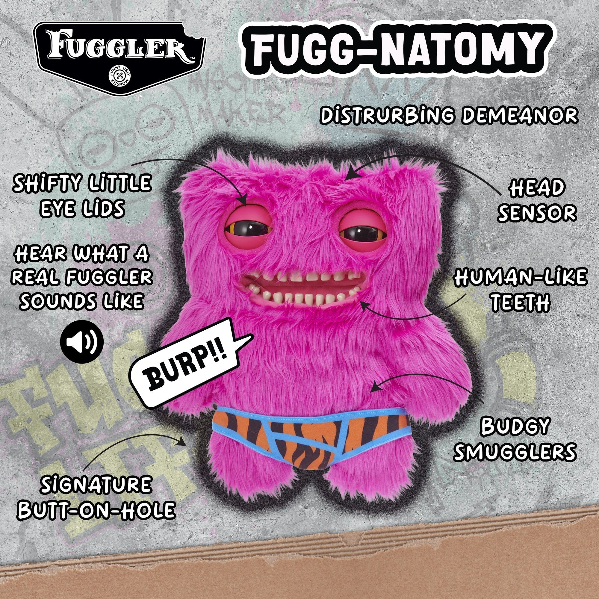 Fugglers Mr. Buttons Deluxe Puppetronic Plush Toy 14-Inch