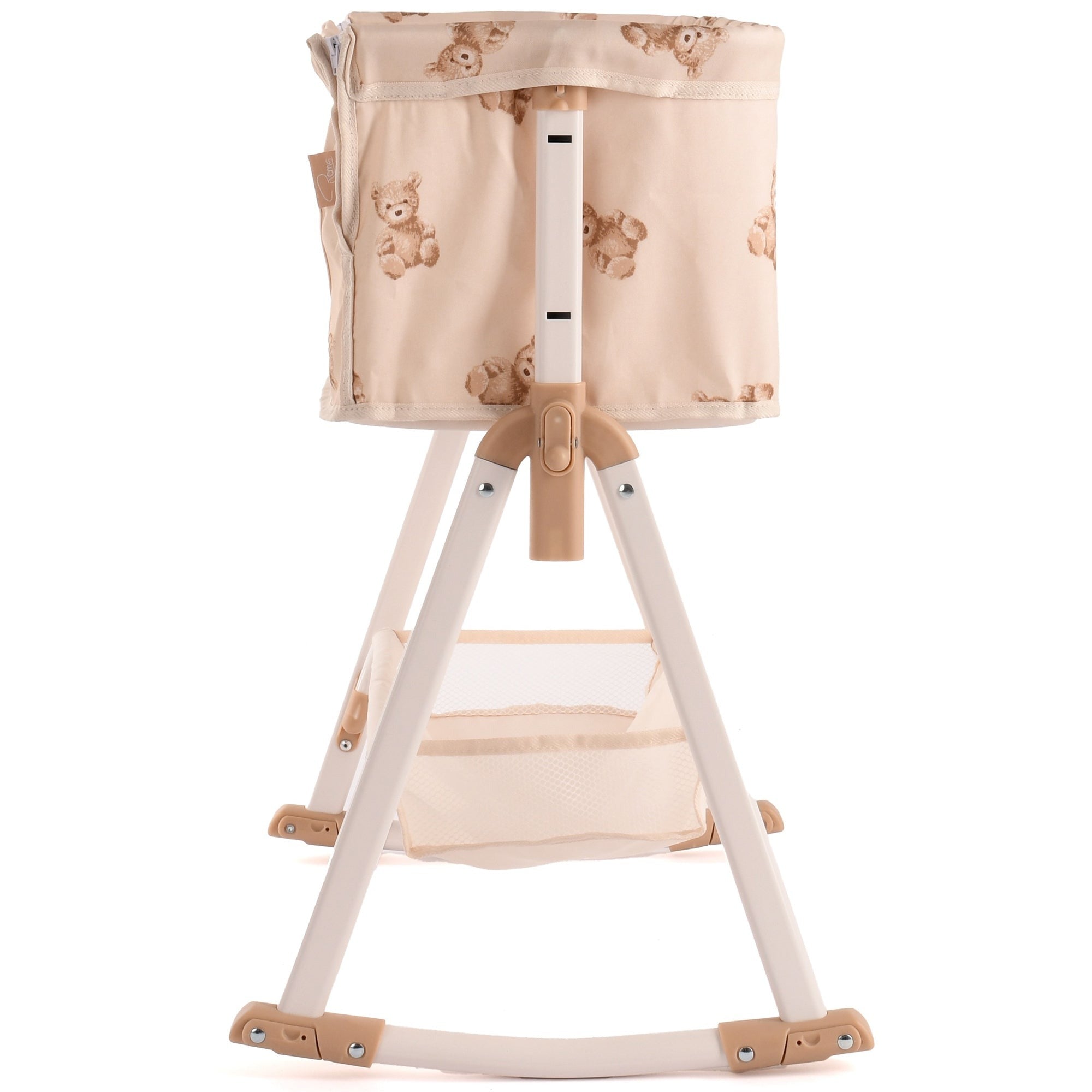 Roma Teddy Bedside Crib Doll Accessory With Adjustable Height