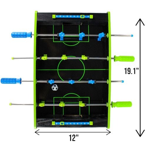 Neon Foosball Tabletop Game - Compact & Colorful Kickoff