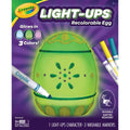 Crayola Light-Ups Recolorable Egg with Washable Markers - Red, Blue, Green