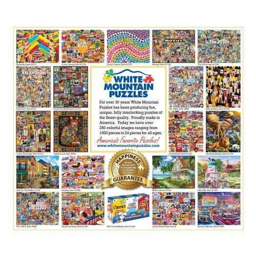 Vintage Cereal Box Collage Puzzle - 1000 Pieces by White Mountain Puzzles