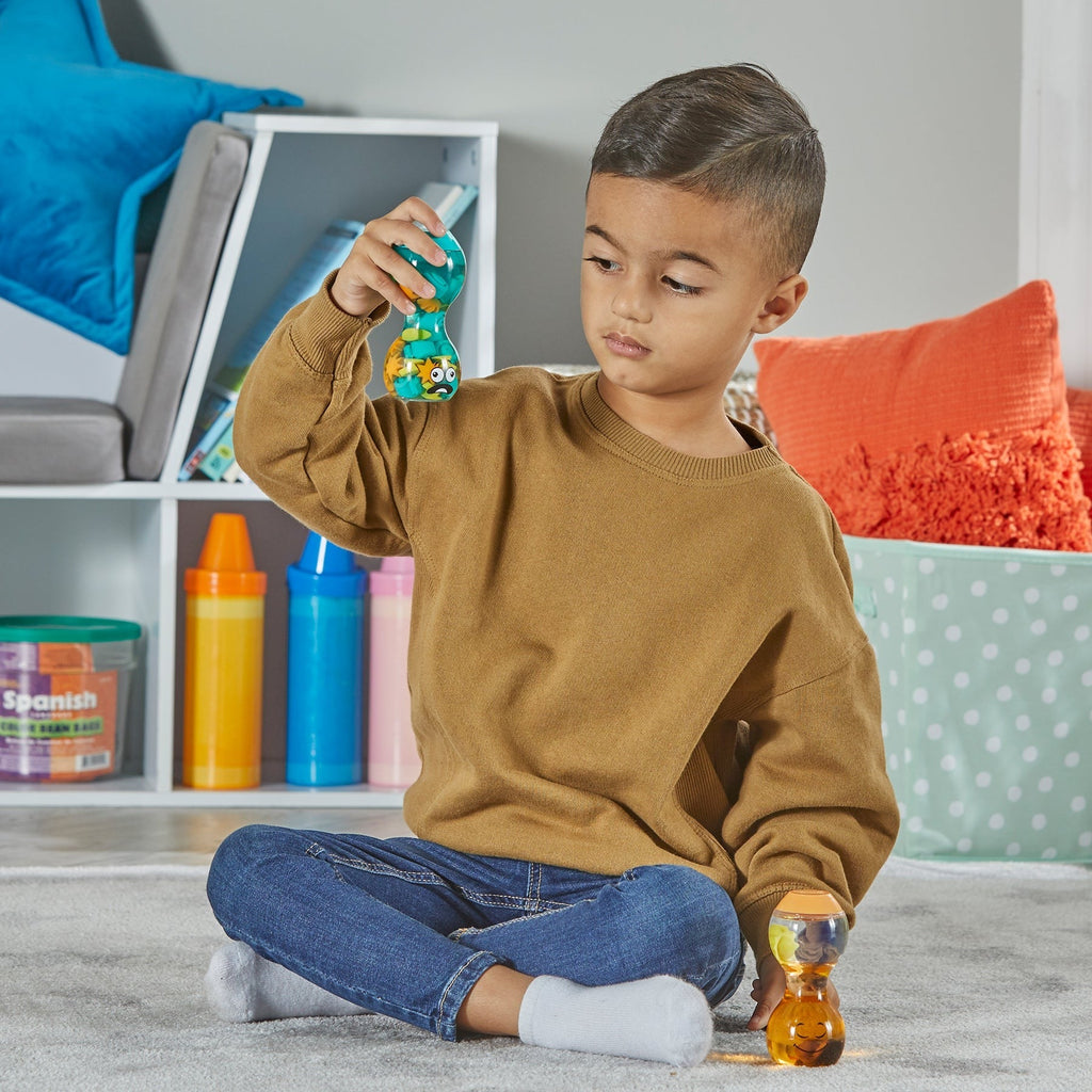 Hand2Mind Express Your Emotions Sensory Bottles Set: Overwhelmed & Calm